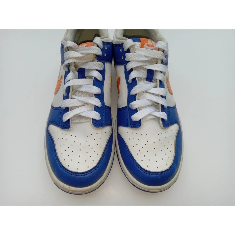 Nike Dunk Low Top GS Youth Blue And Orange Kids Sneakers Shoes Size 6.5 Y
